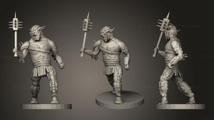 Figurines heroes, monsters and demons (Bugbear For 28Mm Tabletop Gaming, STKM_1924) 3D models for cnc