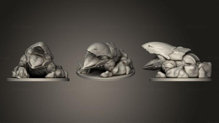 Figurines heroes, monsters and demons (Bulette Miniatures, STKM_1928) 3D models for cnc