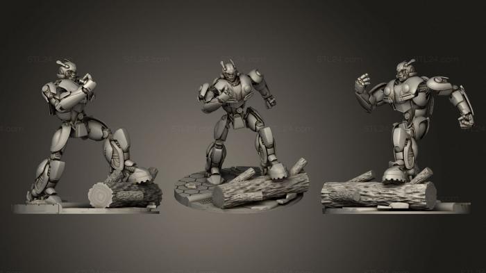 Figurines heroes, monsters and demons (Bumblebee movie 2019, STKM_1935) 3D models for cnc