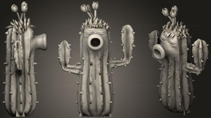 Figurines heroes, monsters and demons (Cactus Plants Vs Zombies, STKM_1954) 3D models for cnc