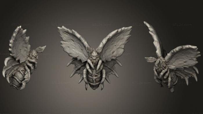 Figurines heroes, monsters and demons (Cadaver Moth, STKM_1959) 3D models for cnc