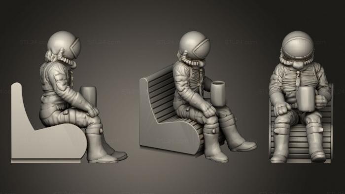 Figurines heroes, monsters and demons (Cantina Spaceman (Seated) Swl ScaleCantina Collab, STKM_1976) 3D models for cnc
