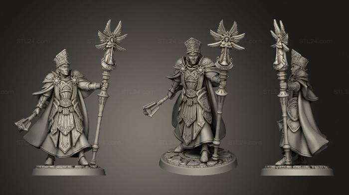 Figurines heroes, monsters and demons (Cardinal in armor, STKM_1989) 3D models for cnc