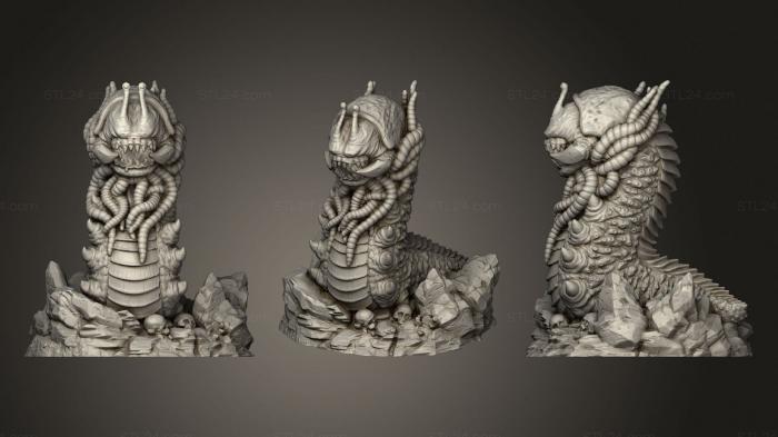 Figurines heroes, monsters and demons (Cave Crawler, STKM_2002) 3D models for cnc