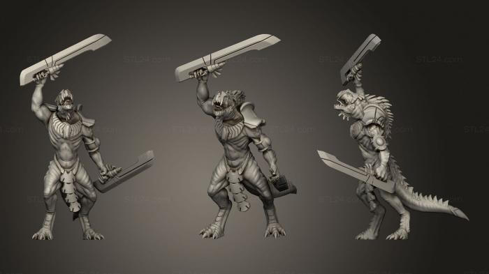 Figurines heroes, monsters and demons (CBC Starscales Stellar Warrior Champion, STKM_2006) 3D models for cnc