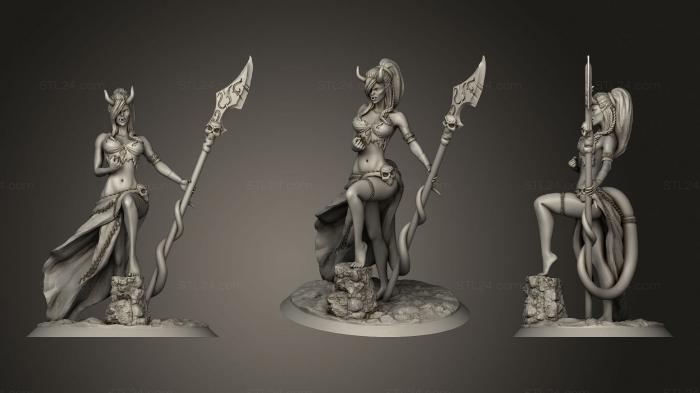 Figurines heroes, monsters and demons (Celestria, STKM_2009) 3D models for cnc