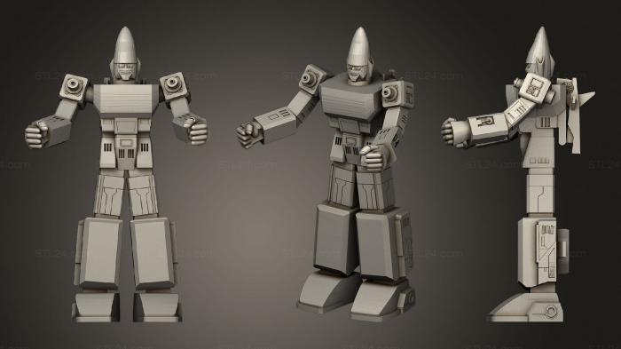 Figurines heroes, monsters and demons (Changeman change robo, STKM_2025) 3D models for cnc