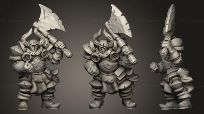 Figurines heroes, monsters and demons (Chaos Knight, STKM_2026) 3D models for cnc