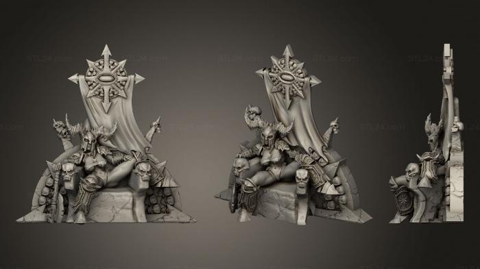 Figurines heroes, monsters and demons (Chaos pinup, STKM_2027) 3D models for cnc