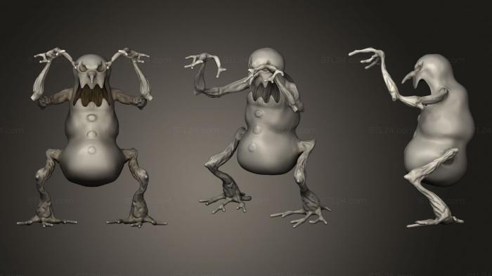 Figurines heroes, monsters and demons (Chilly Willy, STKM_2048) 3D models for cnc