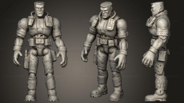 Figurines heroes, monsters and demons (Chip Hazard, STKM_2050) 3D models for cnc