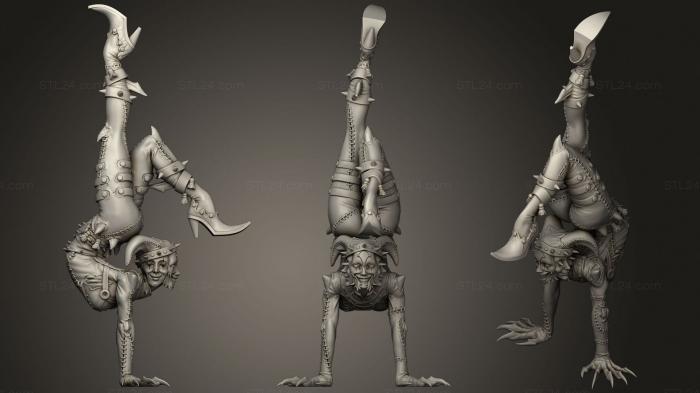 Figurines heroes, monsters and demons (Circus Acrobat 4, STKM_2059) 3D models for cnc