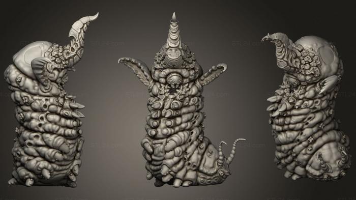Figurines heroes, monsters and demons (Citheronia Giant Caterpillar, STKM_2066) 3D models for cnc