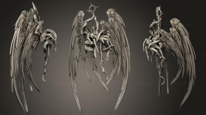 Figurines heroes, monsters and demons (Clairiel Angel of Resurrection, STKM_2070) 3D models for cnc