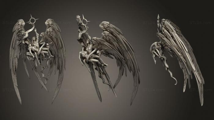 Figurines heroes, monsters and demons (Clairiel Resurection 2, STKM_2071) 3D models for cnc