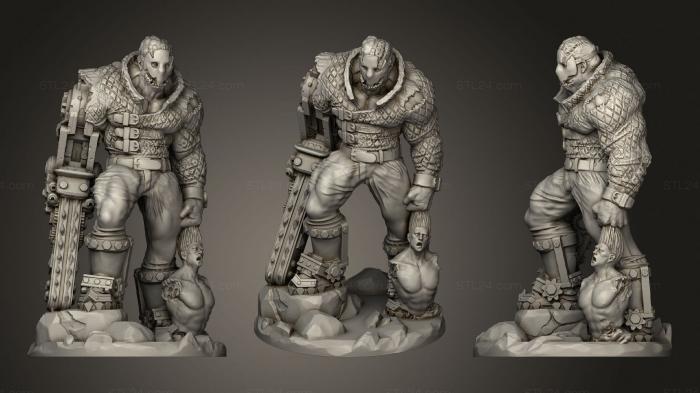 Figurines heroes, monsters and demons (Clockwork Chainsaw Murderer, STKM_2078) 3D models for cnc