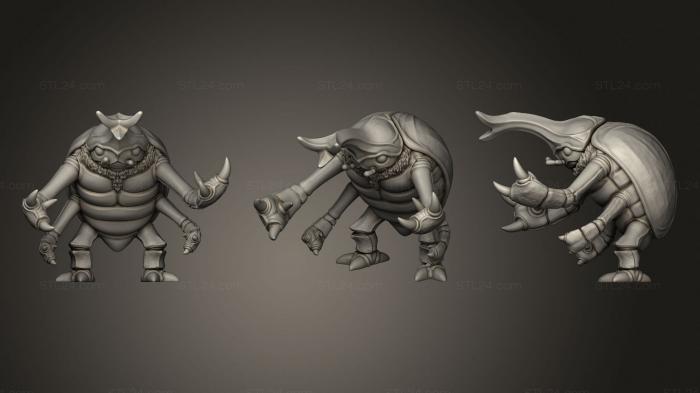Figurines heroes, monsters and demons (Coleopteran, STKM_2081) 3D models for cnc