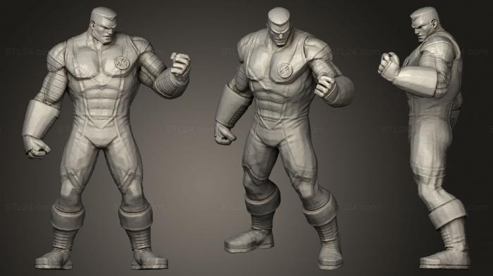 Статуэтки герои, монстры и демоны (Колосс X Men Marvel 35 мм, STKM_2086) 3D модель для ЧПУ станка