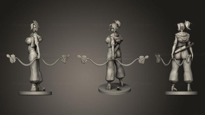 Статуэтки герои, монстры и демоны (Комиссия 10, STKM_2091) 3D модель для ЧПУ станка