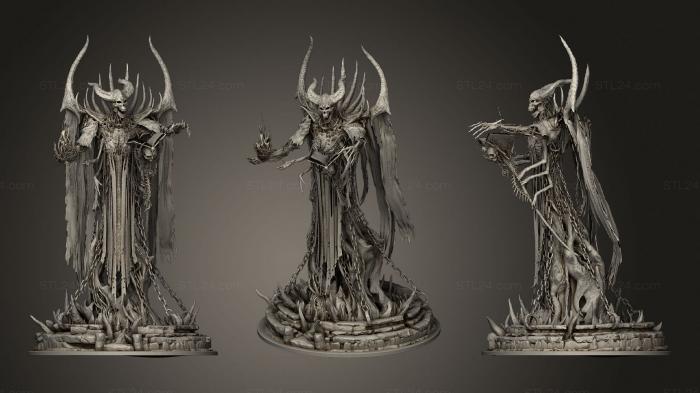 Figurines heroes, monsters and demons (Conjured wraith, STKM_2093) 3D models for cnc