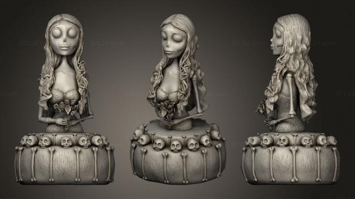 Figurines heroes, monsters and demons (Corpse bride emily, STKM_2098) 3D models for cnc