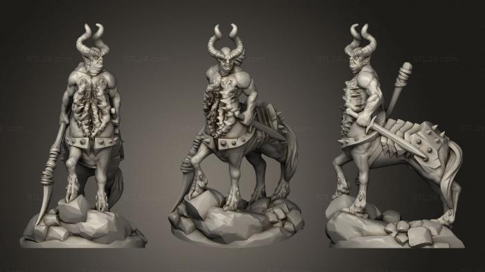 Figurines heroes, monsters and demons (Corrupted Centaur, STKM_2100) 3D models for cnc
