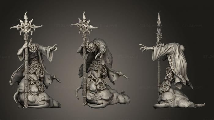 Figurines heroes, monsters and demons (Corrupted Mage 2, STKM_2102) 3D models for cnc