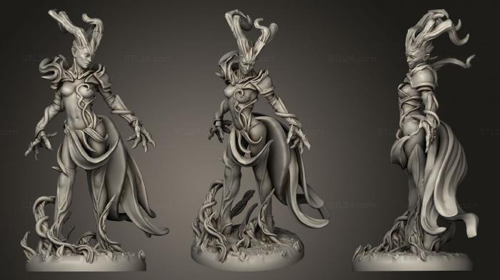 Figurines heroes, monsters and demons (Corrupted Wood Dark Dryad, STKM_2103) 3D models for cnc
