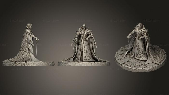 Статуэтки герои, монстры и демоны (Граф Владимир Розунеску, STKM_2105) 3D модель для ЧПУ станка