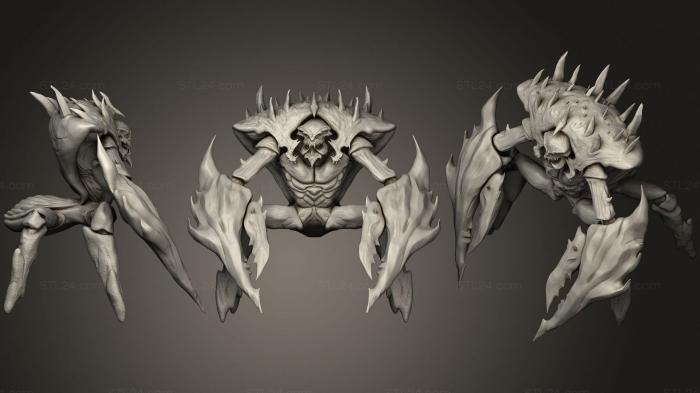 Figurines heroes, monsters and demons (Crab Monster, STKM_2108) 3D models for cnc