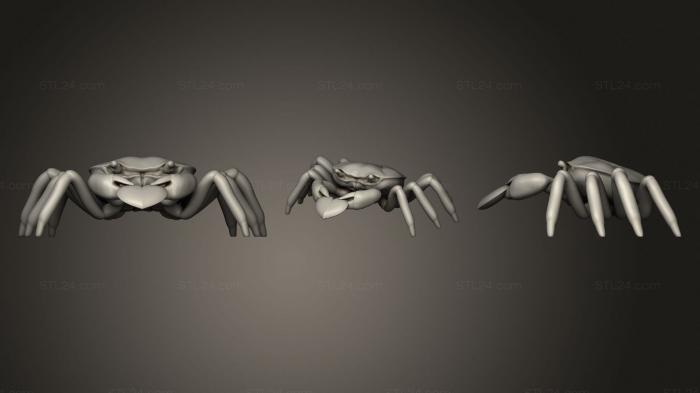 Figurines heroes, monsters and demons (Crab With Heart, STKM_2109) 3D models for cnc