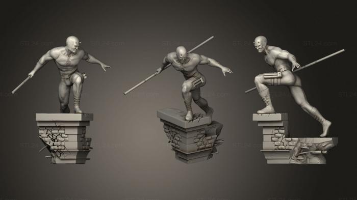 Статуэтки герои, монстры и демоны (Сорвиголова 2, STKM_2159) 3D модель для ЧПУ станка