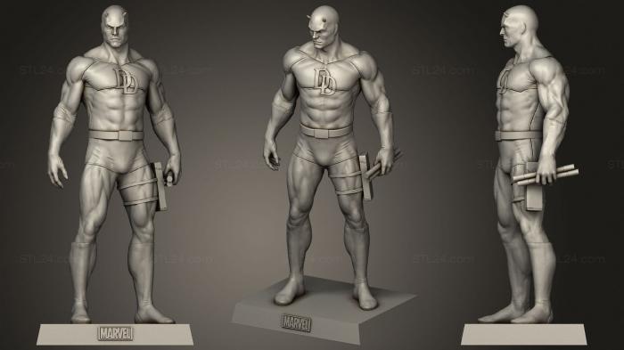 Figurines heroes, monsters and demons (Daredevil, STKM_2160) 3D models for cnc