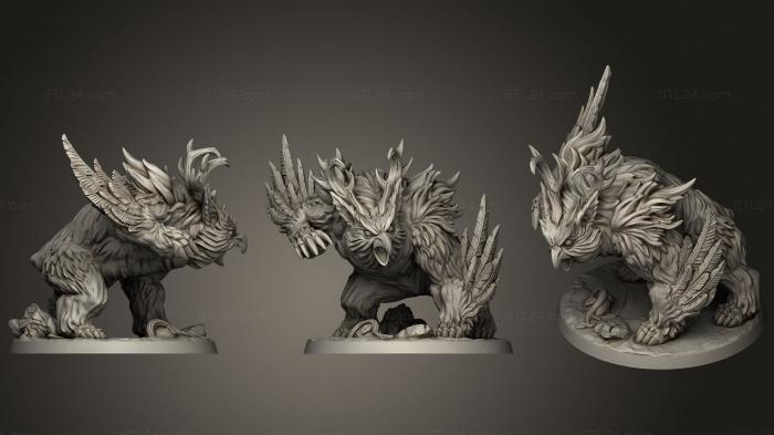 Figurines heroes, monsters and demons (Deepwood Alfar Uldar Druidical Beast, STKM_2206) 3D models for cnc