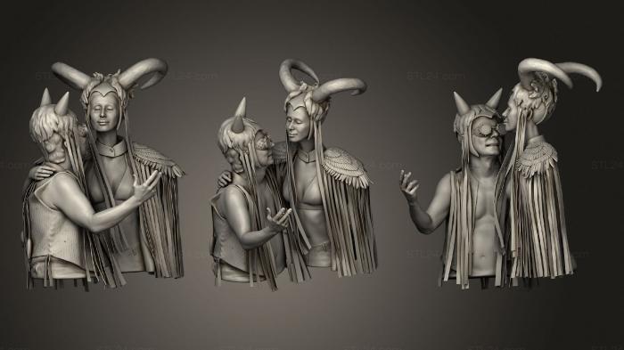 Статуэтки герои, монстры и демоны (Демоническое купе, STKM_2215) 3D модель для ЧПУ станка