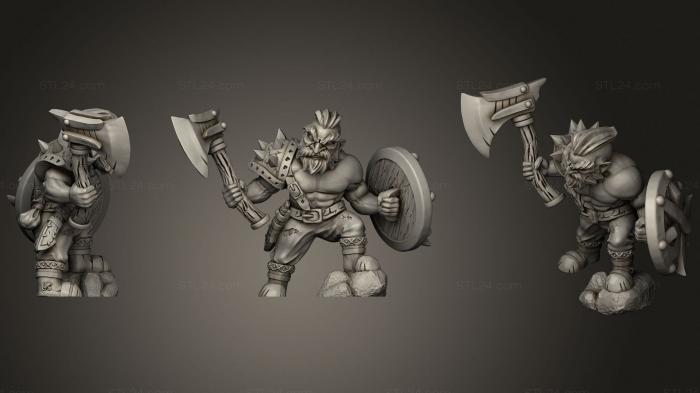 Статуэтки герои, монстры и демоны (Доран Гримлук, STKM_2270) 3D модель для ЧПУ станка