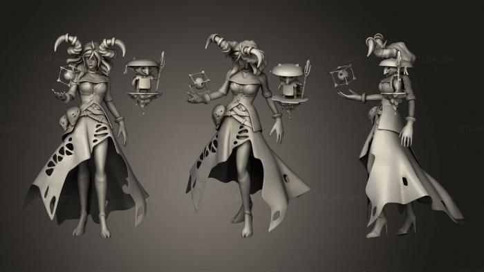 Статуэтки герои, монстры и демоны (Восстание дракона в забытых королевствах, STKM_2281) 3D модель для ЧПУ станка