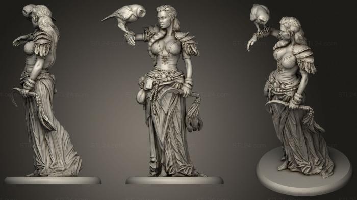 Figurines heroes, monsters and demons (Druid The Magic, STKM_2299) 3D models for cnc