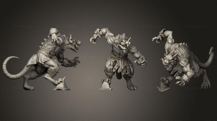 Figurines heroes, monsters and demons (Dungeons of Thamarya Ravager, STKM_2307) 3D models for cnc