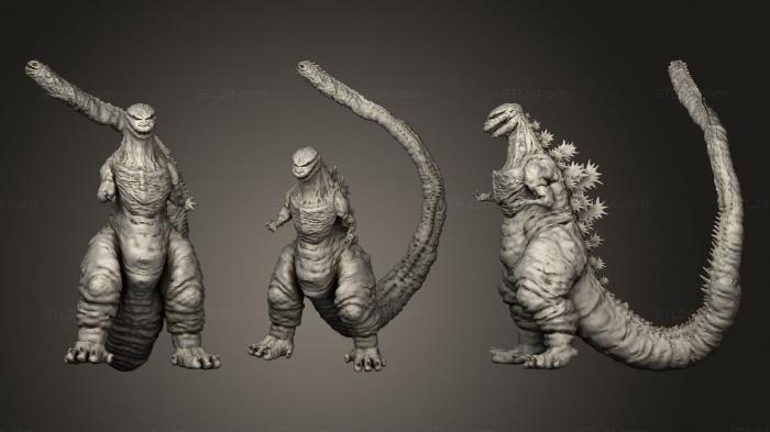 Figurines heroes, monsters and demons (EA Shin Godzilla, STKM_2317) 3D models for cnc