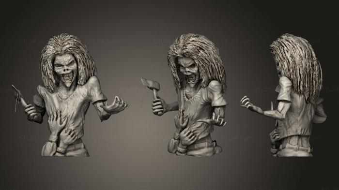 Figurines heroes, monsters and demons (Eddie killerr, STKM_2325) 3D models for cnc