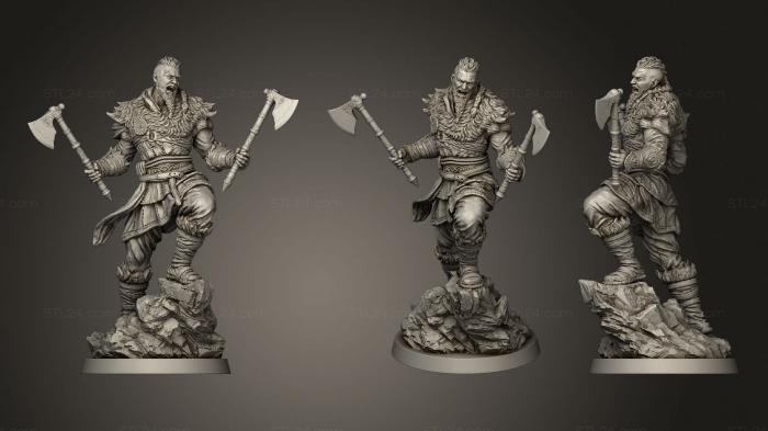 Figurines heroes, monsters and demons (Eivor Complete, STKM_2332) 3D models for cnc