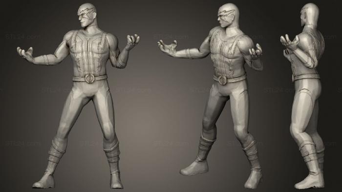 Figurines heroes, monsters and demons (Electro Marvel Spiderman, STKM_2341) 3D models for cnc