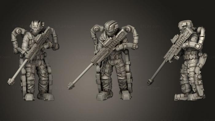 Figurines heroes, monsters and demons (Endoskeleton Head Knocker, STKM_2367) 3D models for cnc