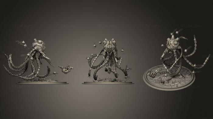 Статуэтки герои, монстры и демоны (Побег от октябрят, STKM_2380) 3D модель для ЧПУ станка