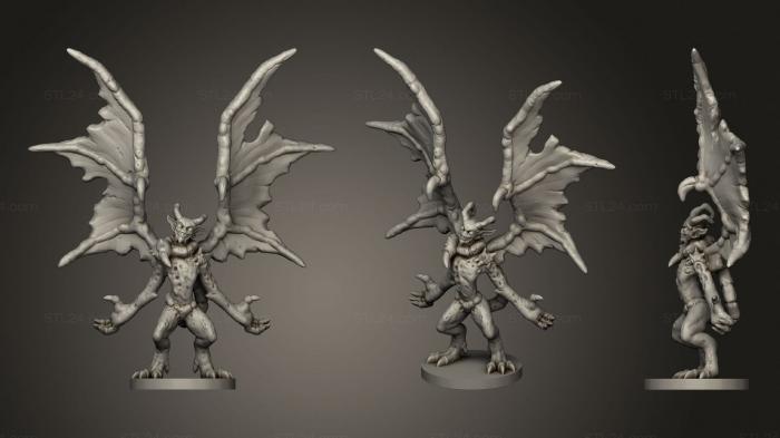 Статуэтки герои, монстры и демоны (Эйфорический Чертенок, STKM_2384) 3D модель для ЧПУ станка