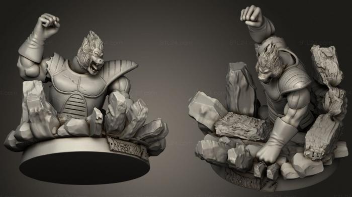 Статуэтки герои, монстры и демоны (Эвегета, STKM_2393) 3D модель для ЧПУ станка