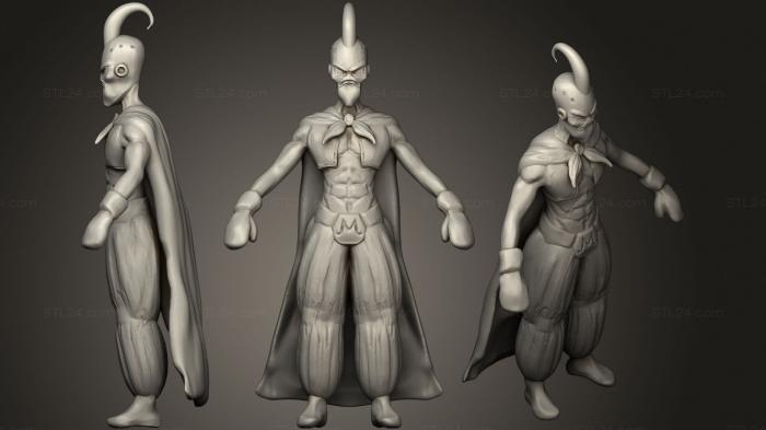 Статуэтки герои, монстры и демоны (Злой Буу, STKM_2396) 3D модель для ЧПУ станка