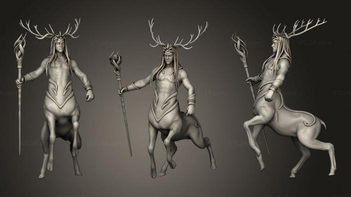 Figurines heroes, monsters and demons (Evor The Lord of the Forest, STKM_2402) 3D models for cnc