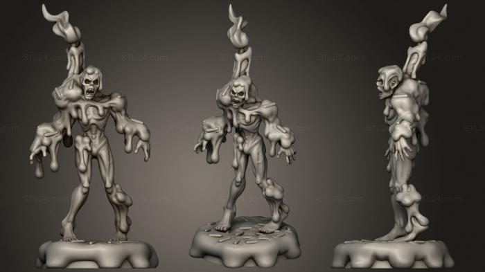 Статуэтки герои, монстры и демоны (Пленения Глазурью, STKM_2469) 3D модель для ЧПУ станка